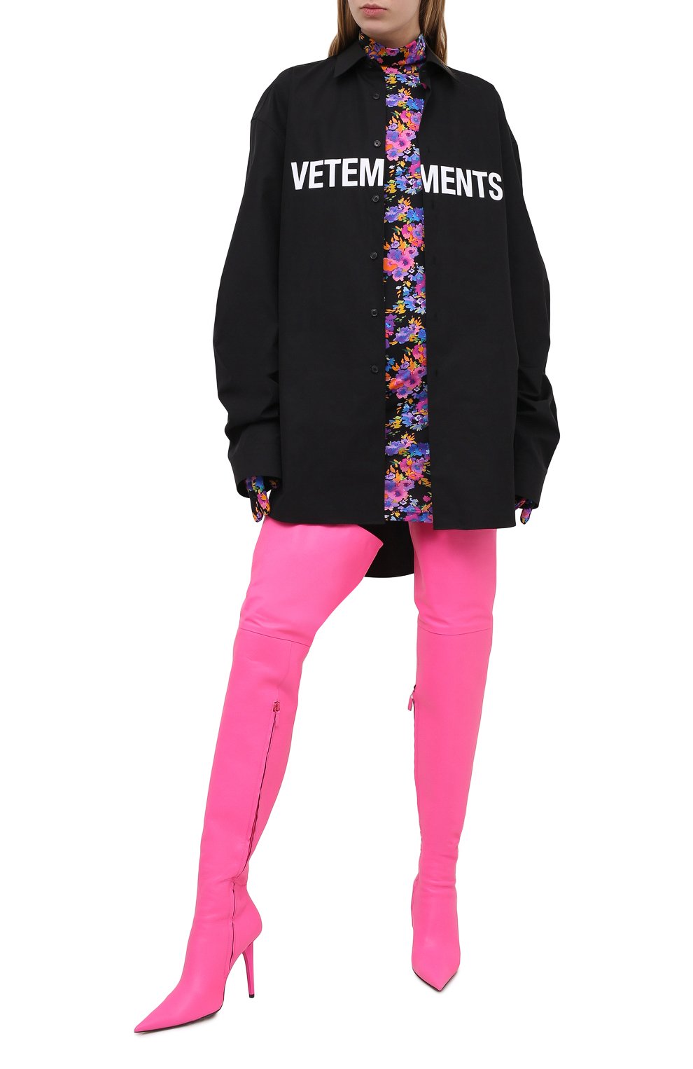 Хлопковая рубашка VETEMENTS, арт. UE51SH300B 1004/W, фото 2