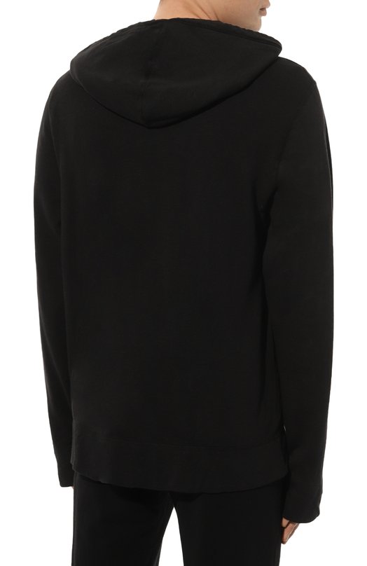 Хлопковая толстовка James Perse MXA2130 Чёрный  MXA2130 Фото 4