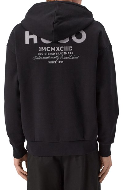 Хлопковая толстовка HUGO BLUE, арт. 50520017, фото 4
