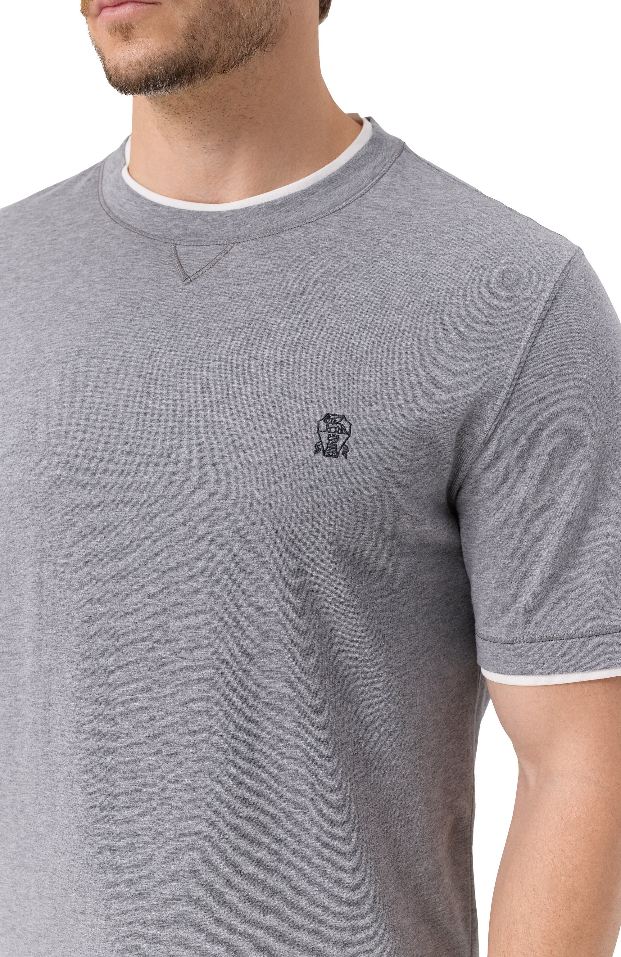 Хлопковая футболка BRUNELLO CUCINELLI, арт. M0B137451G, фото 5