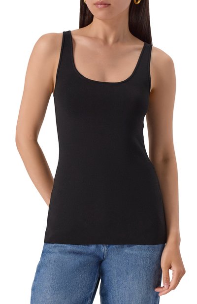 Майка TOTEME черного цвета по цене 46050 руб., арт. 252-WRT0504-YA0187, фото 3 Майка TOTEME, арт. 252-WRT0504-YA0187, фото 3