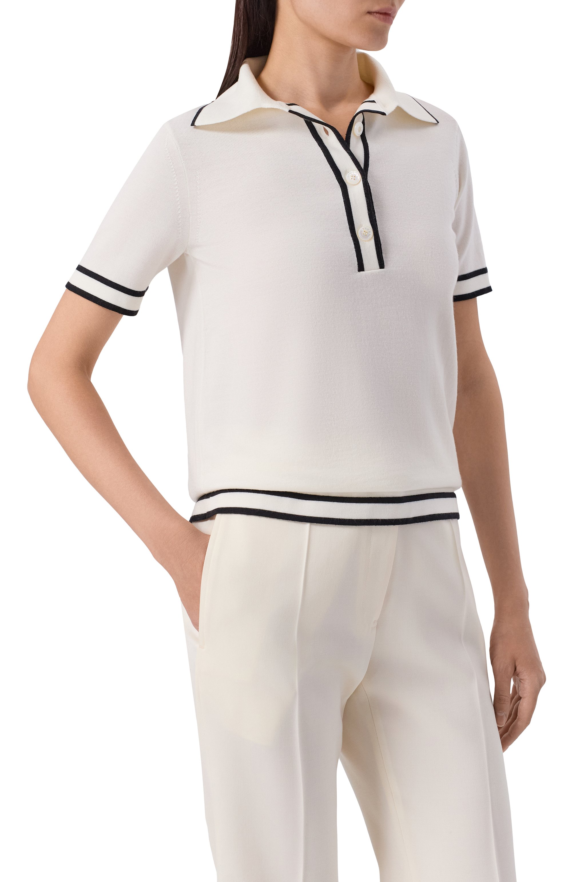 Шерстяное поло KITON, арт. D61704, фото 3