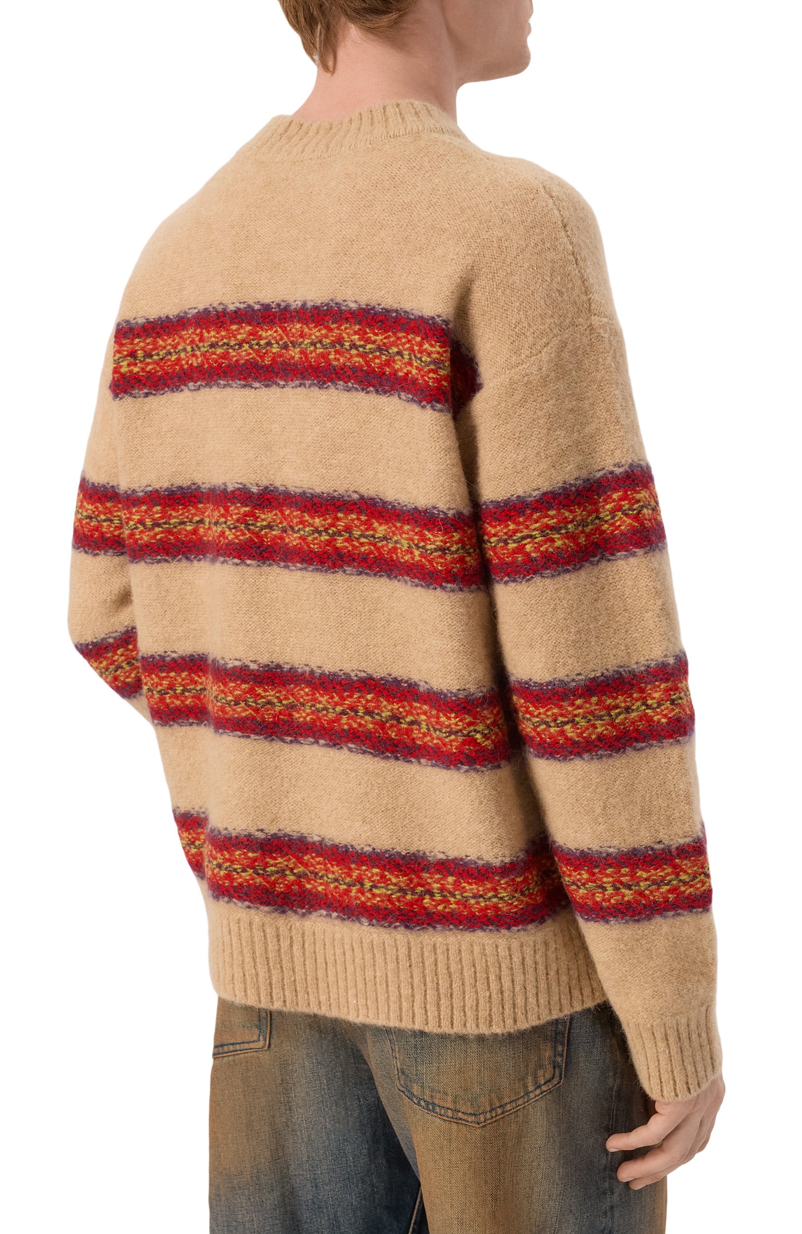 Шерстяной свитер DRIES VAN NOTEN бежевого цвета по цене 96900 руб., арт. 021236/4755, фото 4 Шерстяной свитер DRIES VAN NOTEN, арт. 021236/4755, фото 4