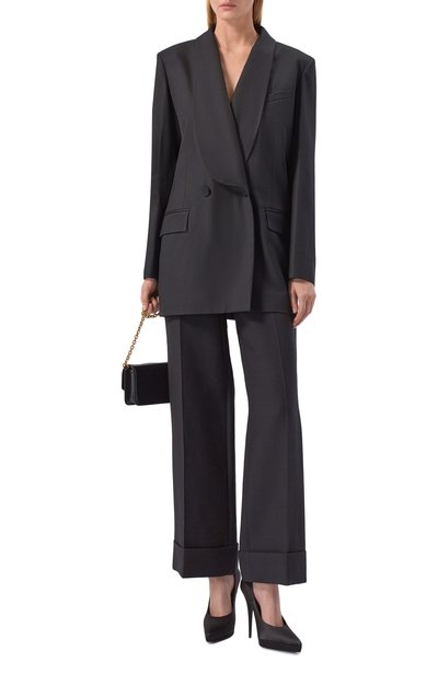 Шерстяной жакет NINA RICCI черного цвета по цене 208500 руб., арт. 26PCVE009/WV0323, фото 2 Шерстяной жакет NINA RICCI, арт. 26PCVE009/WV0323, фото 2