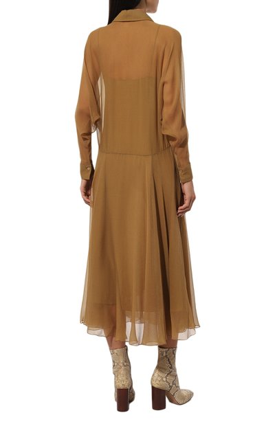 Шелковое платье CHLOÉ, арт. CHC24AR003001, фото 4