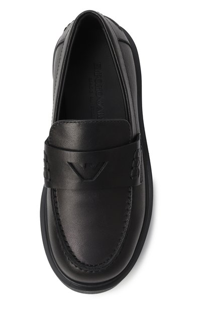 Кожаные лоферы EMPORIO ARMANI, арт. EB000798/AF18732, фото 4