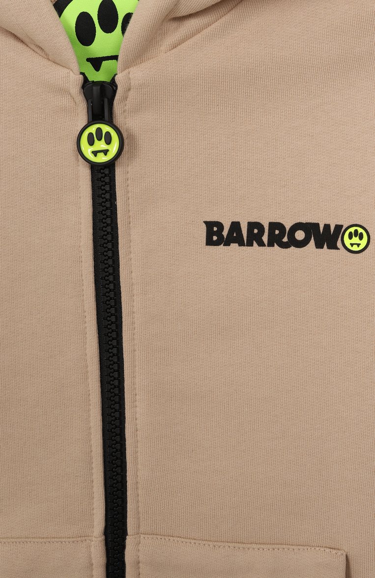 Детский хлопковая толстовка BARROW светло-бежевого цвета, арт. S5BKJUZH077 | Фото 3 (Рукава: Длинные; Материал внешний: Хлопок; Мальчики Кросс-КТ: Толстовка-одежда, Толстовка-спорт; Автоматизация состава: Проставлено; Автоматизация ТО: Проставлено; Ростовка одежда: 6 лет | 116 см, 8 лет | 128 см, 10 - 11 лет | 140 - 146см, 12 лет | 152 см, 13 - 15 лет | 158 см)