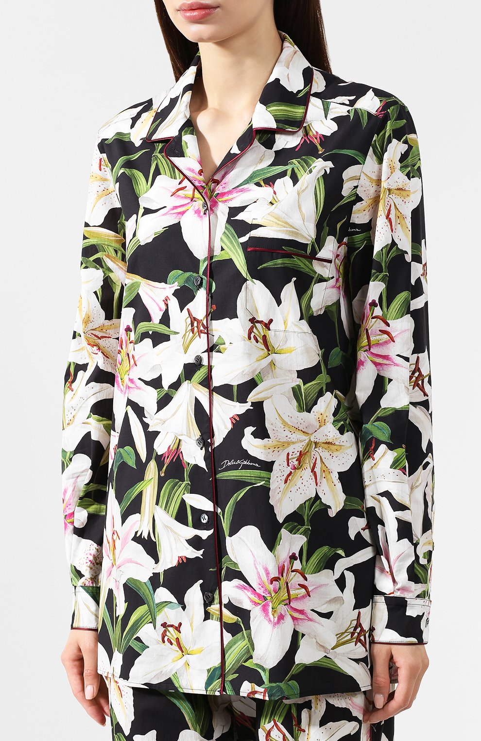 Рубашка из смеси хлопка и шелка DOLCE & GABBANA, арт. F5G56T/HS5E0, фото 3