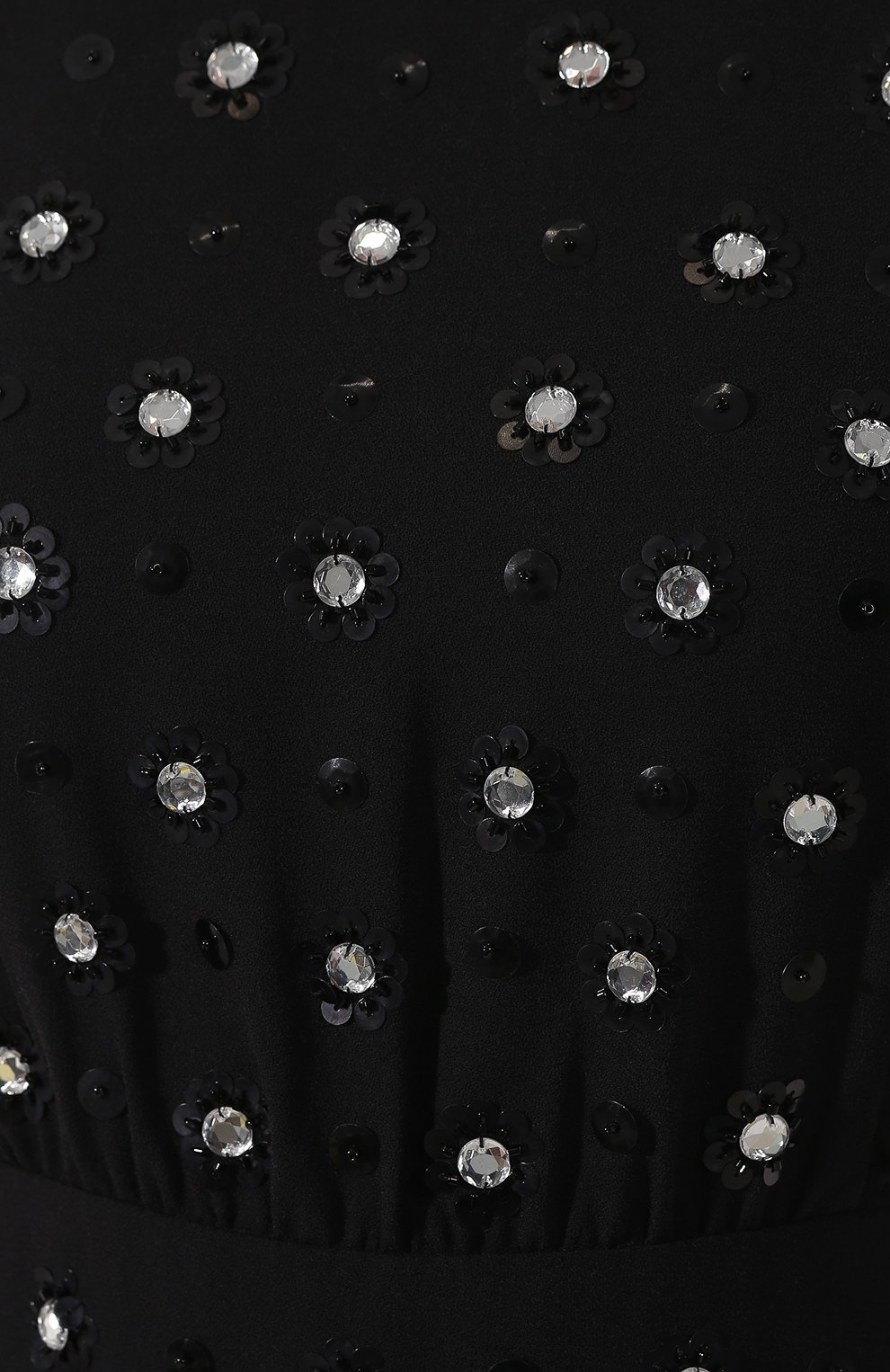 Платье с декоративной отделкой REDVALENTINO черного цвета по цене 77150 руб., арт. RR3VA01D/HQY, фото 5 Платье с декоративной отделкой REDVALENTINO, арт. RR3VA01D/HQY, фото 5