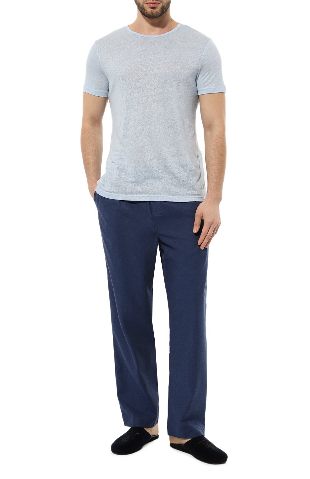 Хлопковые домашние брюки DEREK ROSE, арт. 3564-BALM003, фото 2