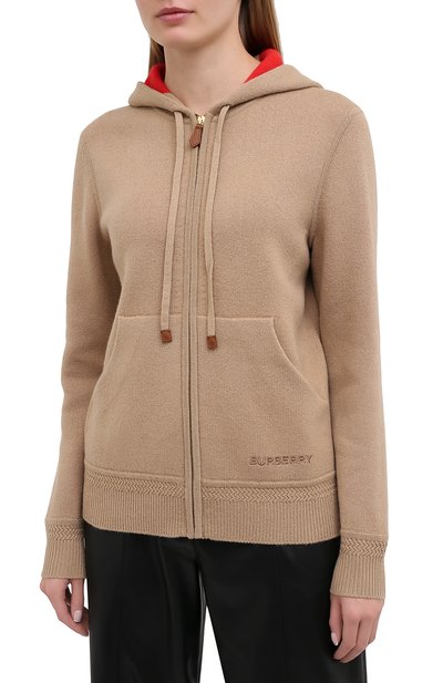 Кашемировый кардиган BURBERRY бежевого цвета по цене 133500 руб., арт. 8038021, фото 3 Кашемировый кардиган BURBERRY, арт. 8038021, фото 3