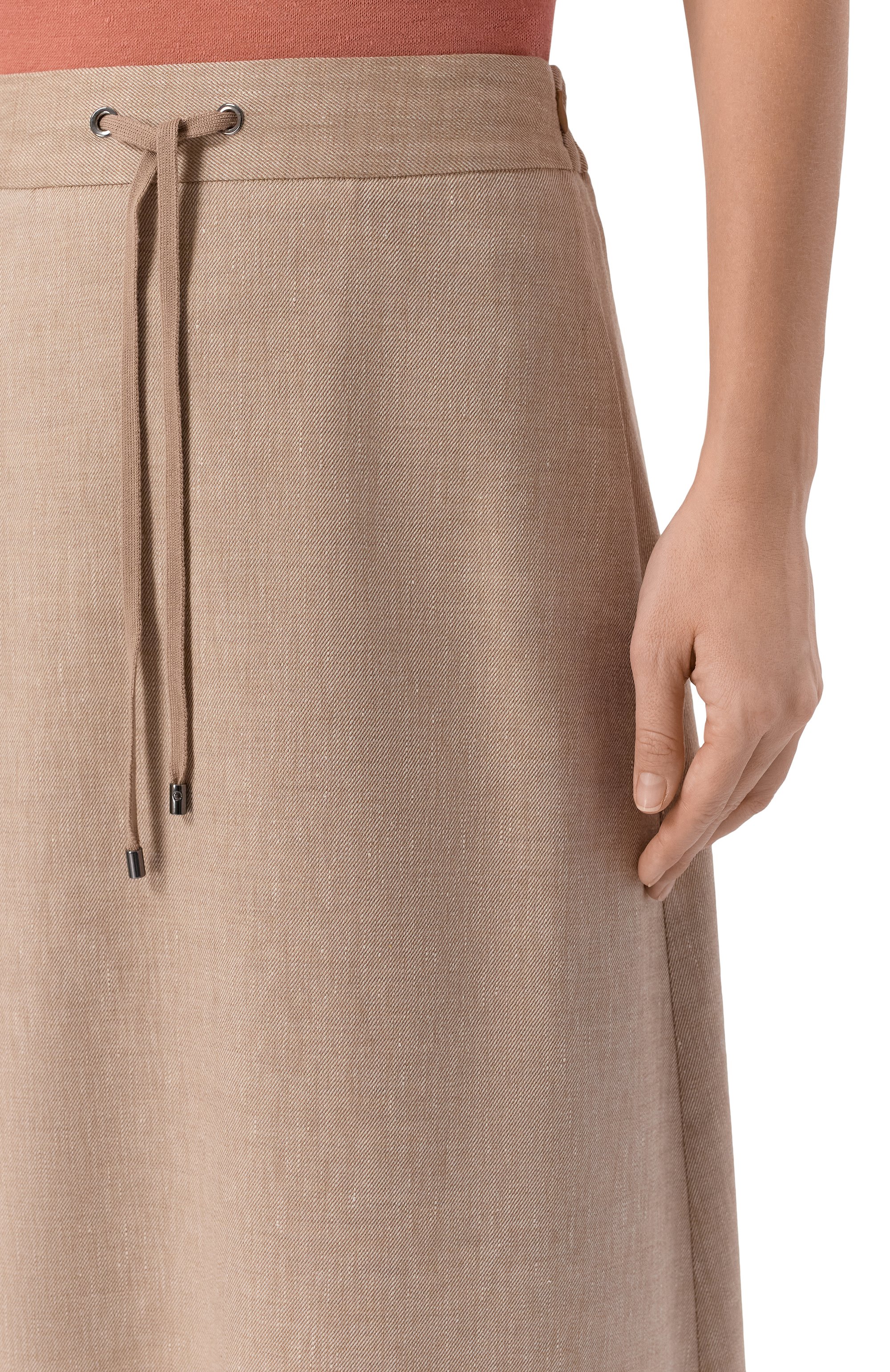 Юбка изо льна и вискозы LORENA ANTONIAZZI, арт. P2639G030A/5154, фото 5