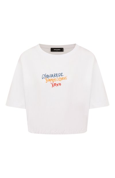 Женская хлопковая футболка DSQUARED2, арт. S73GC0295/D20020