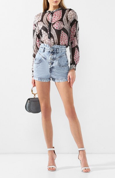 Шелковая блузка с принтом ISABEL MARANT, арт. HT1250-19E014I/DAWS, фото 2