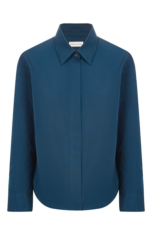 Хлопковая рубашка Dries Van Noten 252-010701-2240 Синий 252-010701-2240