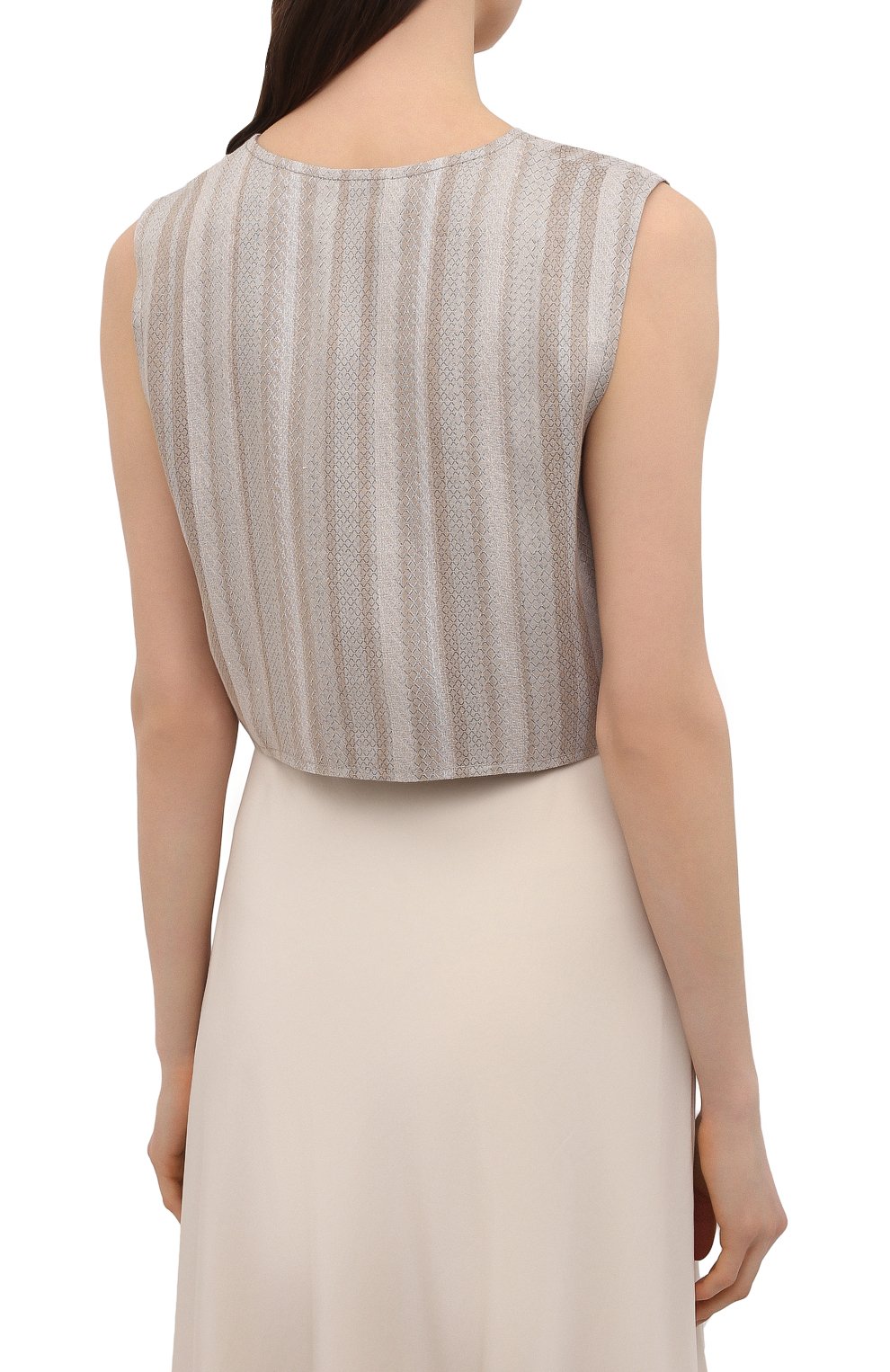 Жилет из льна и вискозы GIORGIO ARMANI, арт. 1WHGK02B/T02IM, фото 4
