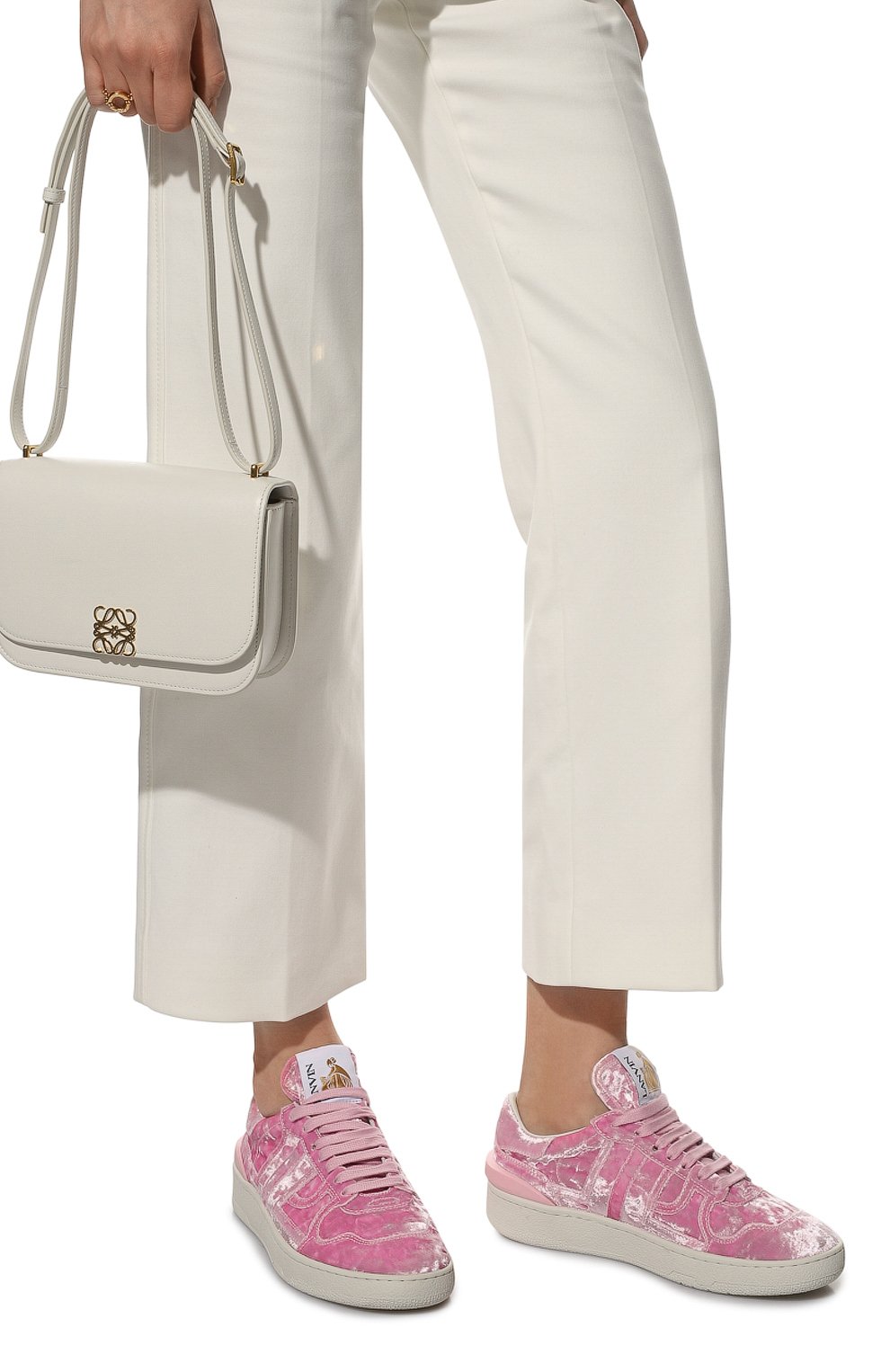 Текстильные кеды LANVIN, арт. FW-SKDK00-VELT-P22, фото 3