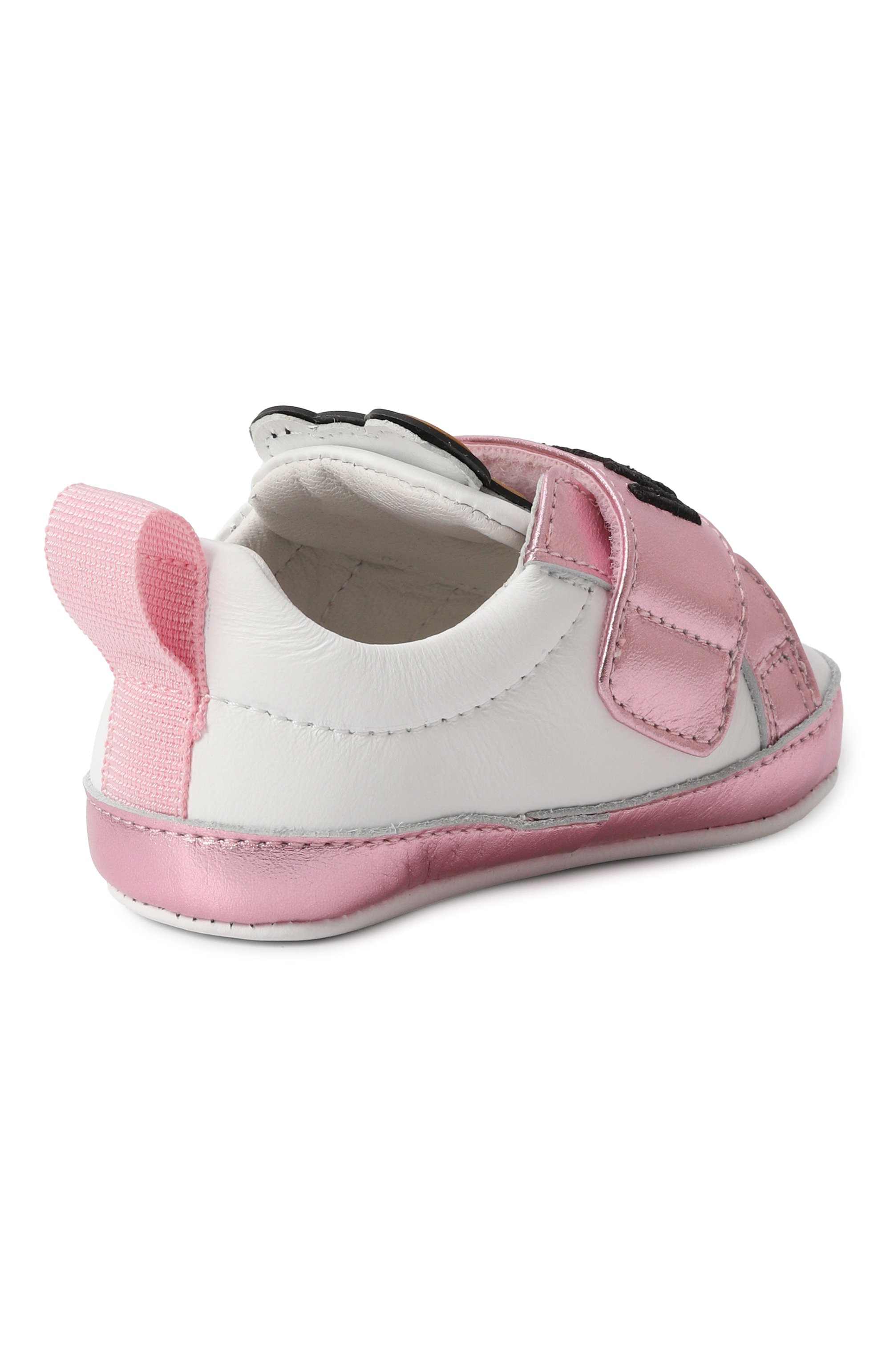 Кожаные пинетки MOSCHINO, арт. 80398/VAR1/15-19, фото 3