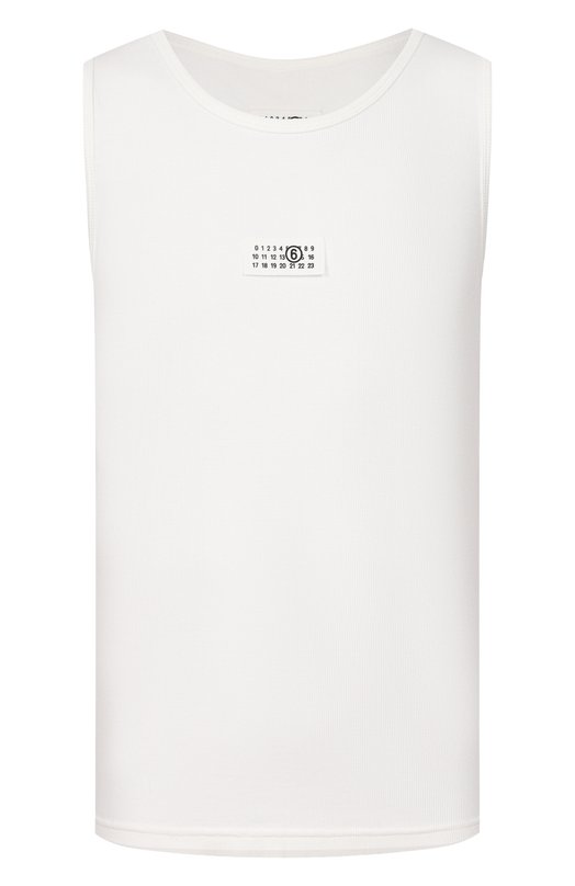 Хлопковая майка MM6 SH0NL0007/M20054 Белый SH0NL0007/M20054