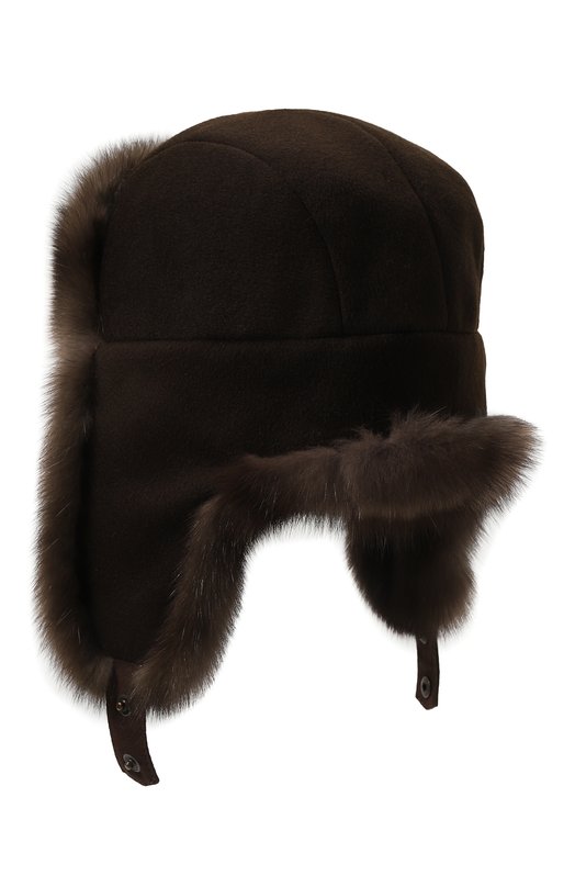 Шапка-ушанка Майкл из меха соболя FurLand 0201414210015100022 Коричневый  0201414210015100022 Фото 2