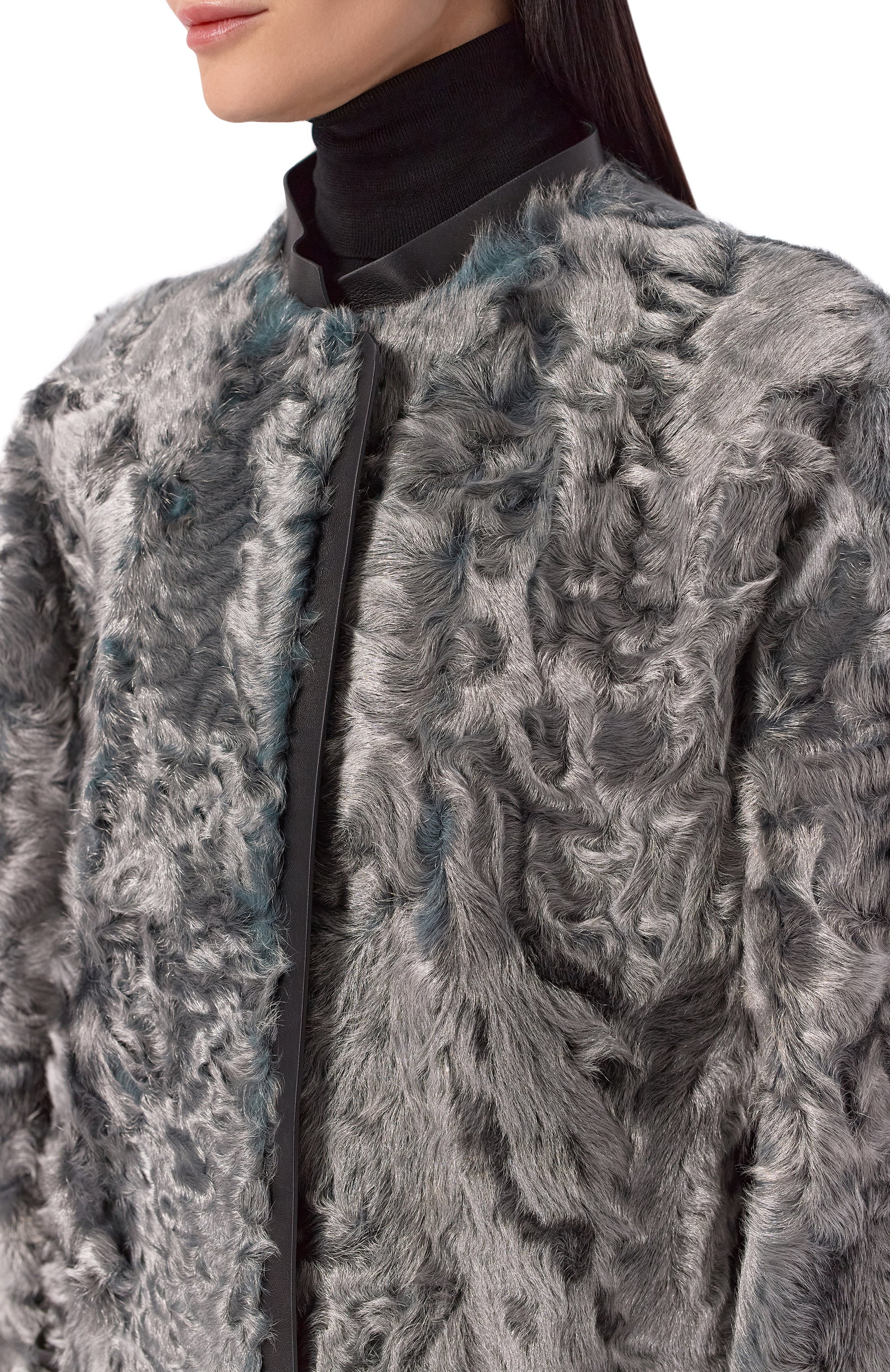 Дубленка из овчины GIORGIO ARMANI серого цвета по цене 1720000 руб., арт. GW002053/AF19605, фото 5 Дубленка из овчины GIORGIO ARMANI, арт. GW002053/AF19605, фото 5