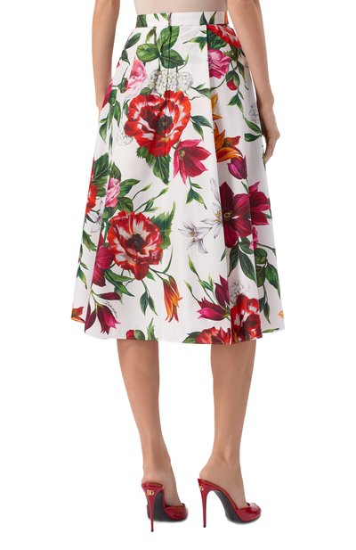 Хлопковая юбка DOLCE & GABBANA, арт. F4C10T/HS5TQ, фото 4