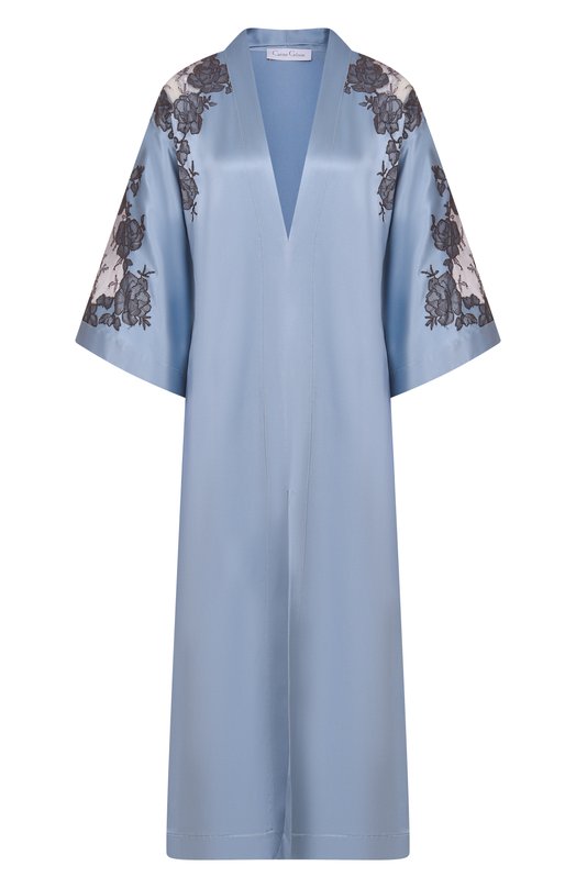 Шелковое платье Carine Gilson AL1758MS Голубой AL1758MS