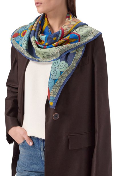 Шелковый платок небесный хоровод GOURJI, арт. 91145037/4161172, фото 2