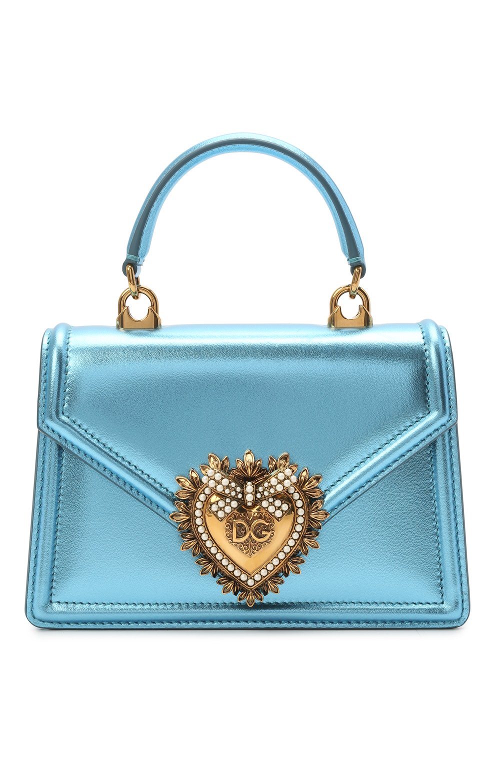 Сумка devotion small DOLCE & GABBANA голубого цвета по цене 232000 руб., арт. BB6711/A1016, фото 1 Сумка devotion small DOLCE & GABBANA, арт. BB6711/A1016, фото 1