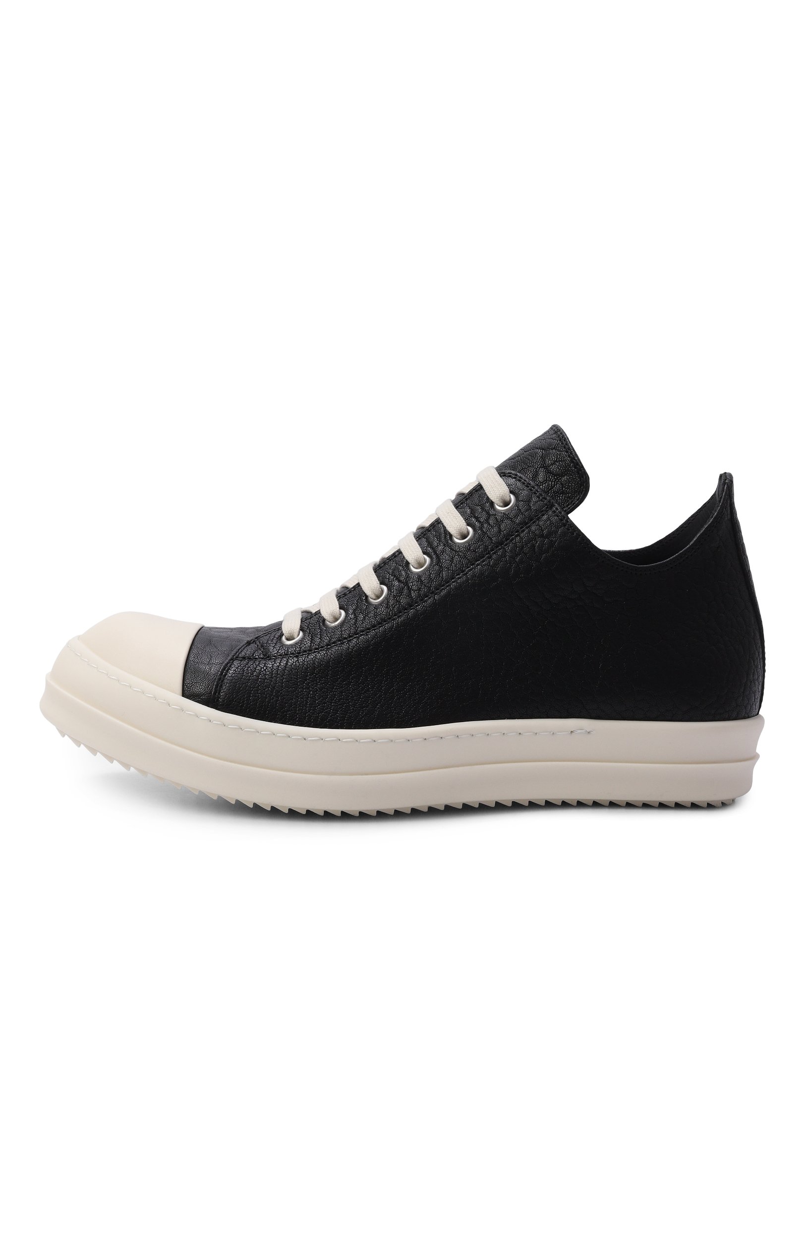 Кожаные кеды tower low RICK OWENS черного цвета по цене 99500 руб., арт. RU02F4891/LBB, фото 3 Кожаные кеды tower low RICK OWENS, арт. RU02F4891/LBB, фото 3