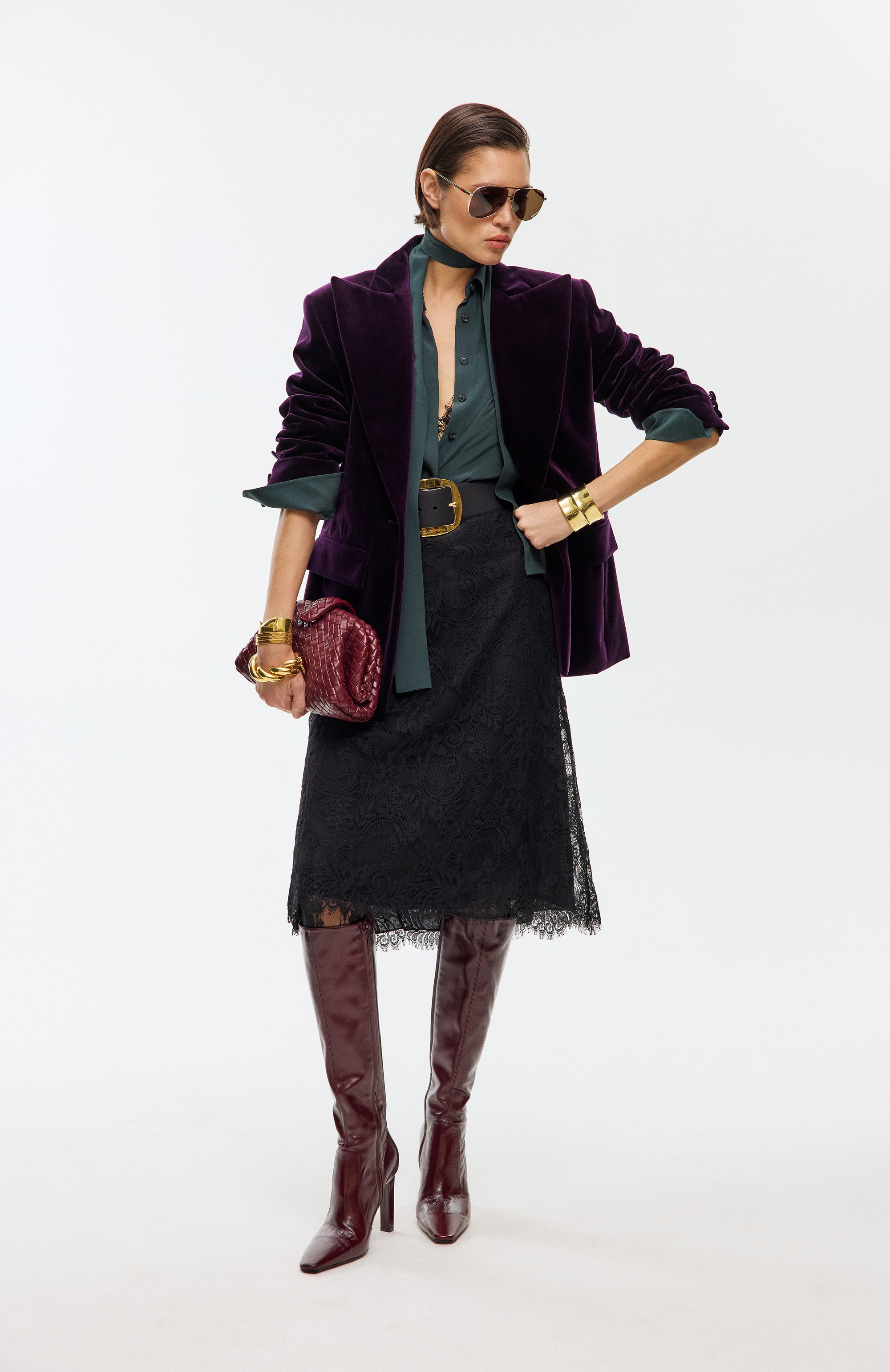 Бархатный жакет NINA RICCI фиолетового цвета по цене 214500 руб., арт. 25ACVE018/C01092, фото 7 Бархатный жакет NINA RICCI, арт. 25ACVE018/C01092, фото 7