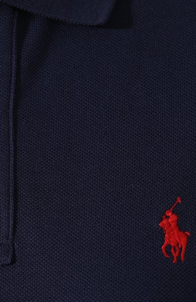 Хлопковое платье POLO RALPH LAUREN темно-синего цвета по цене 16250 руб., арт. 211780107, фото 5 Хлопковое платье POLO RALPH LAUREN, арт. 211780107, фото 5