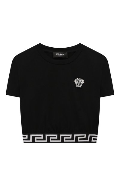 Хлопковая футболка VERSACE, арт. 1013785/1A11417/4-6, фото 1