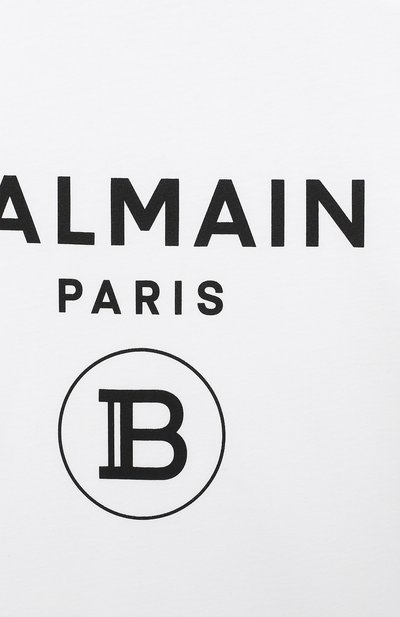 Хлопковая футболка BALMAIN, арт. 6N8561/NX290/12-16, фото 3