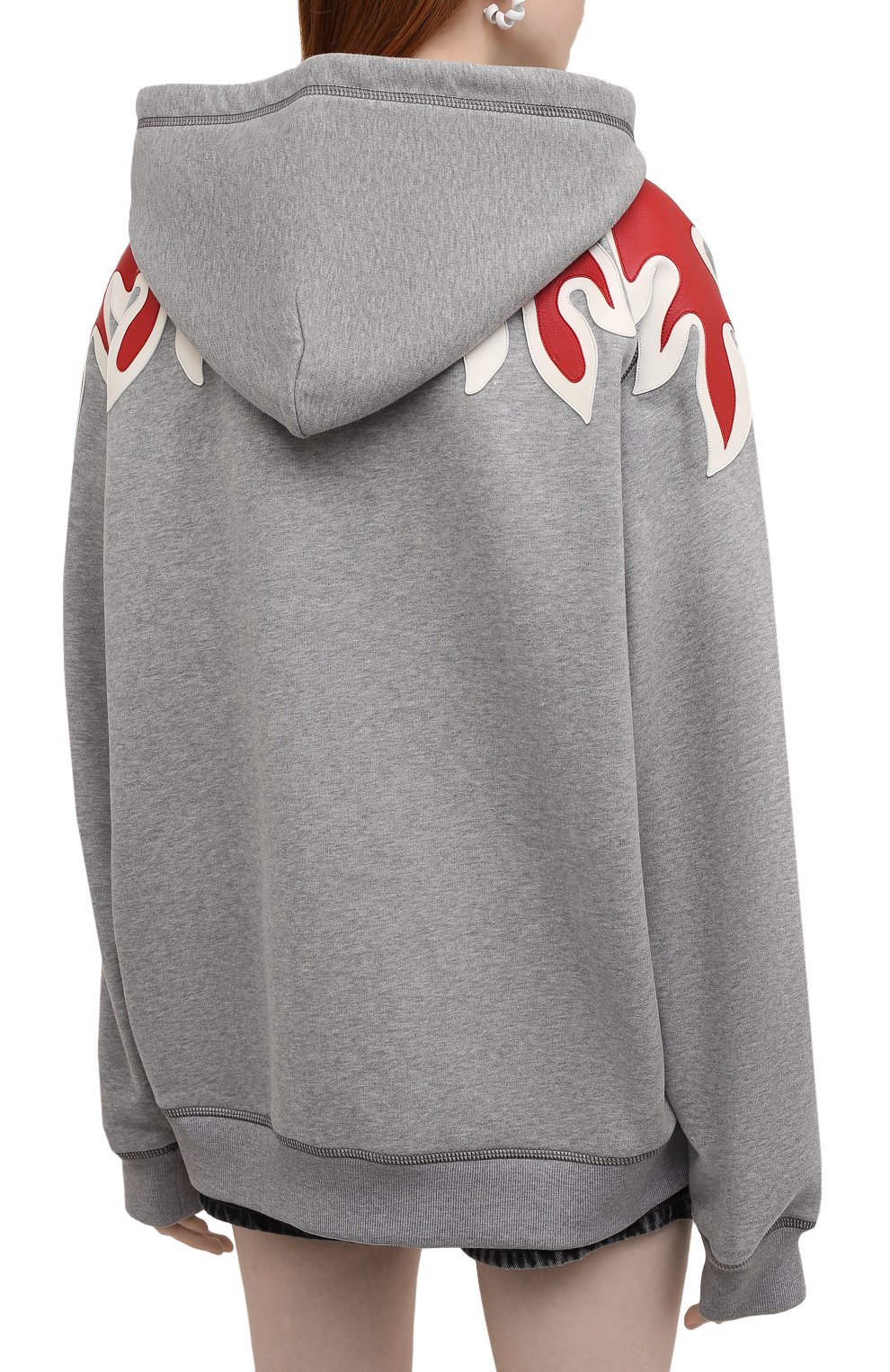 Хлопковая толстовка MIU MIU, арт. MJL788-1ZPA-F0031, фото 4