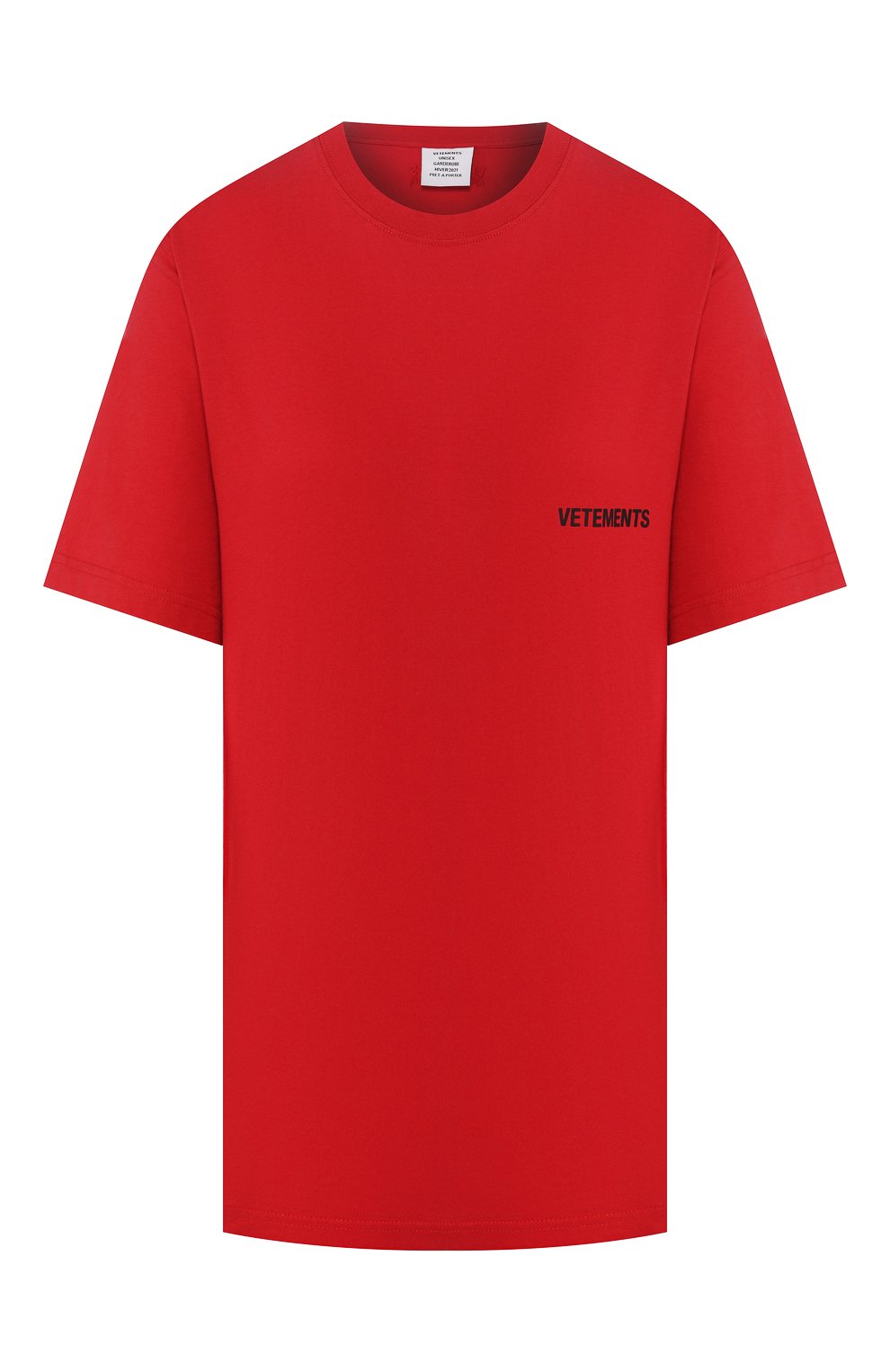 Хлопковая футболка VETEMENTS, арт. UAH21TR501 1600/W, фото 1