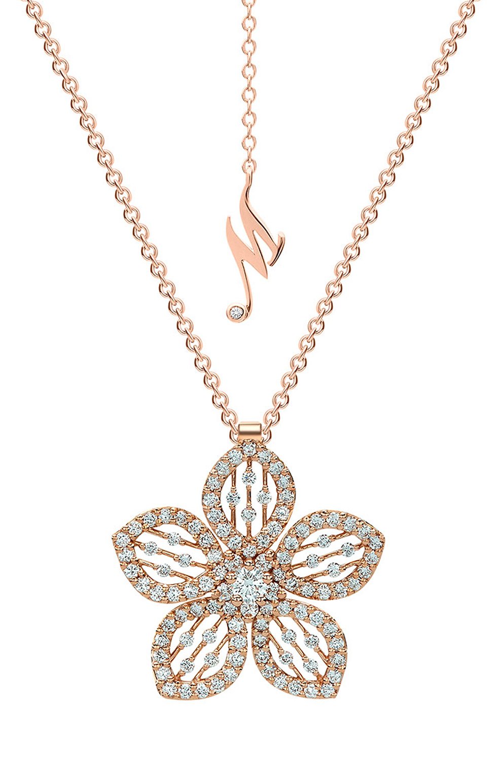 Кулон MERCURY бесцветного цвета по цене 689000 руб., арт. MP24979/RG/FLSM, фото 1 Кулон MERCURY, арт. MP24979/RG/FLSM, фото 1