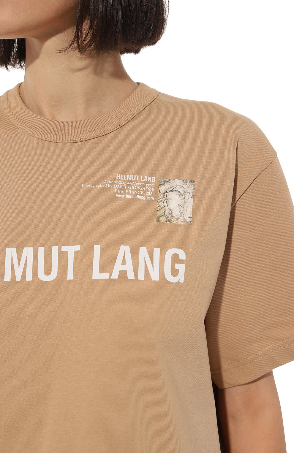Хлопковая футболка HELMUT LANG, арт. M05HM535, фото 5