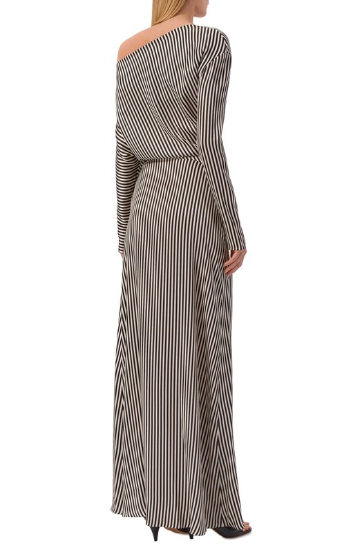 Шелковое платье Petar Petrov S26TD6B Чёрно-белый  S26TD6B Фото 3