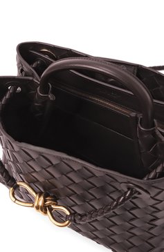 Женская сумка andiamo small BOTTEGA VENETA темно-коричневого цвета, арт. 766014 VCPP1 | Фото 5 (Размер: small; Материал: Натуральная кожа; Ремень/цепочка: На ремешке)