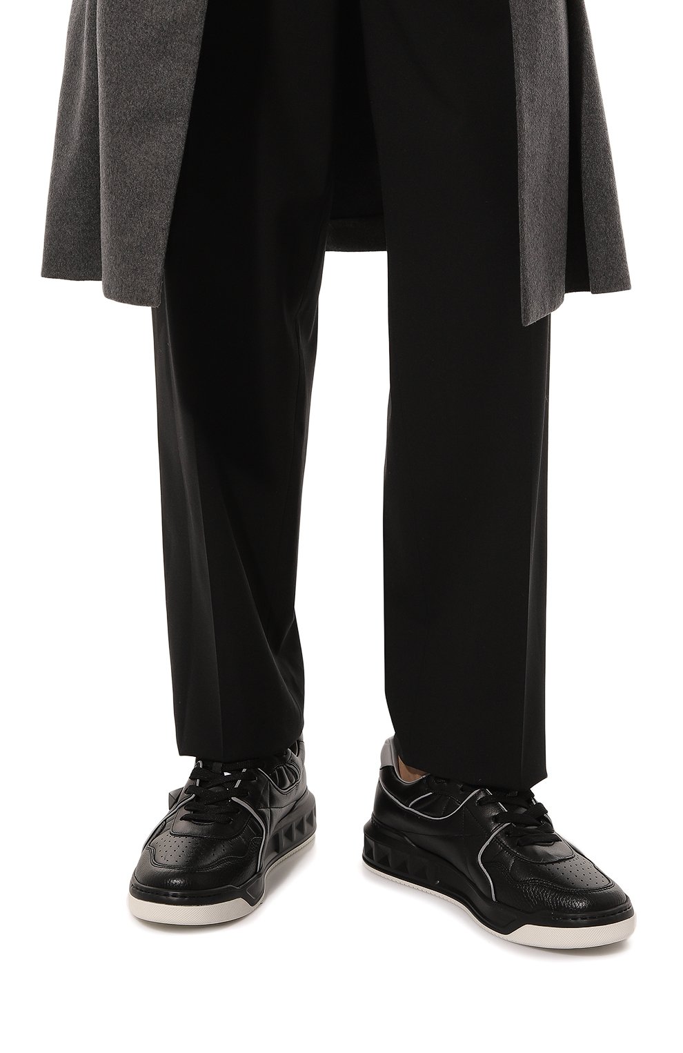 Кожаные кеды roman stud VALENTINO, арт. 1Y0S0E71NWN, фото 3