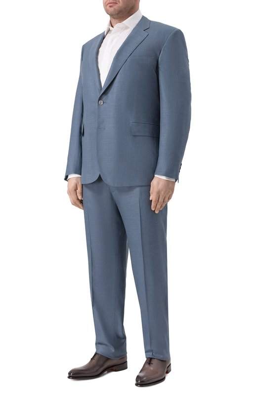 Костюм из шерсти и шелка Stefano Ricci S1SF432800/WK001U Голубой S1SF432800/WK001U