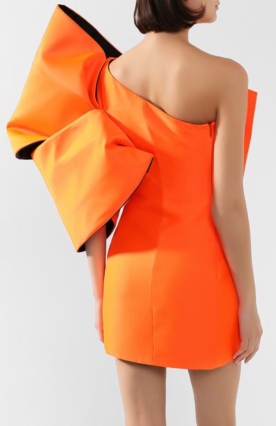 Платье SAINT LAURENT оранжевого цвета по цене 545500 руб., арт. 589793/Y786V, фото 4 Платье SAINT LAURENT, арт. 589793/Y786V, фото 4