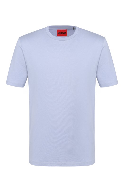 Хлопковая футболка HUGO 50542969 Голубой 50542969