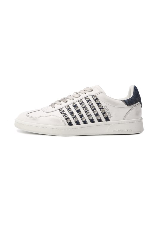 Комбинированные кеды Boxer Dsquared2 SNM0424 Белый  SNM0424 Фото 4