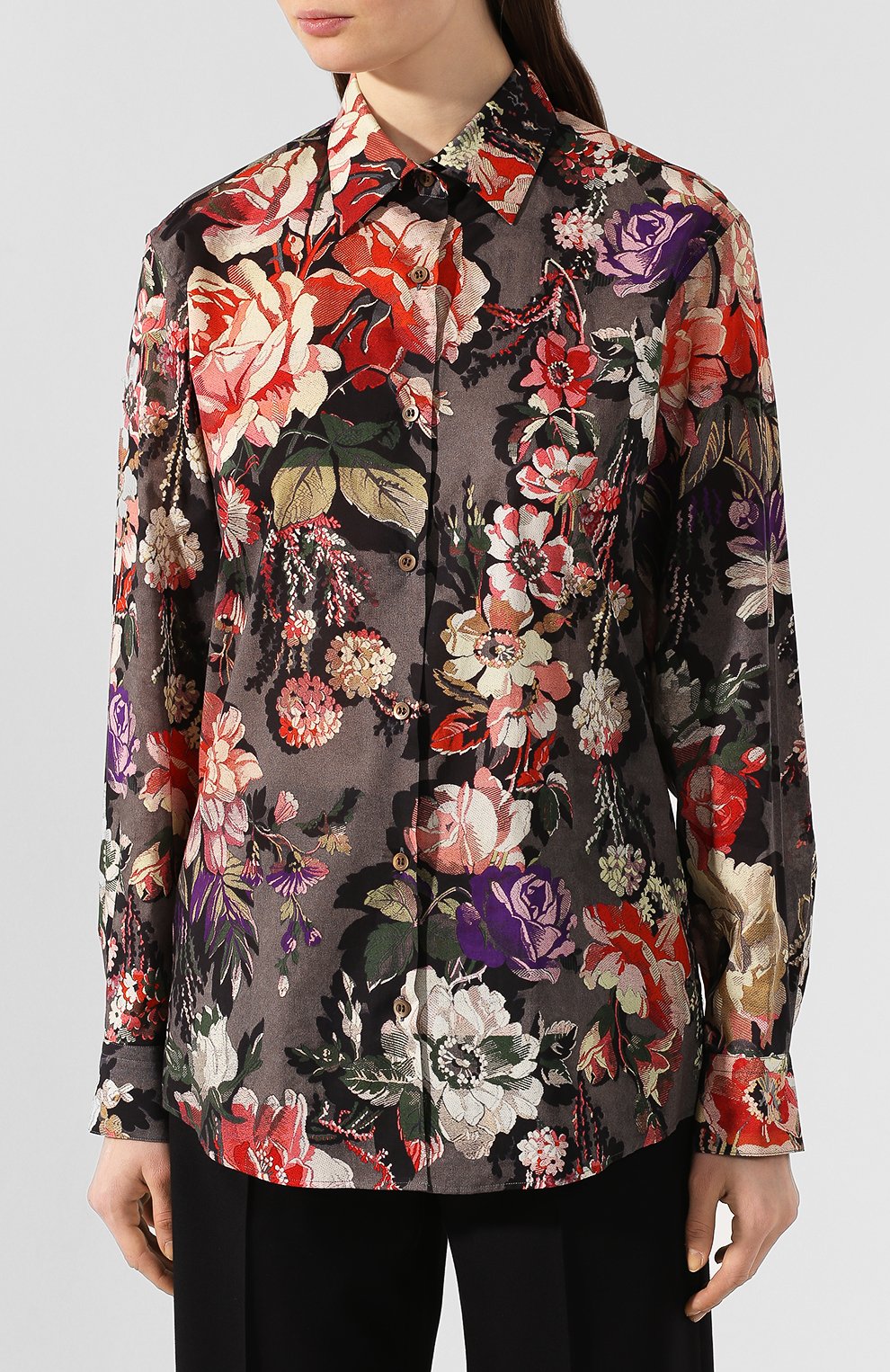 Хлопковая рубашка DRIES VAN NOTEN, арт. 201-30758-9400, фото 3