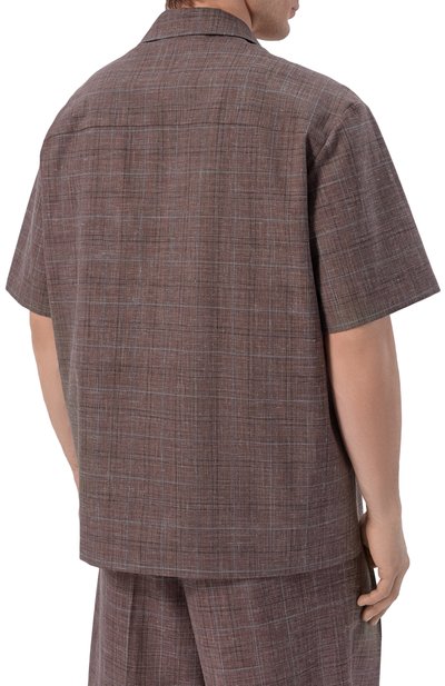 Рубашка из шерсти и льна JIL SANDER, арт. J22DL0362/J40297, фото 4