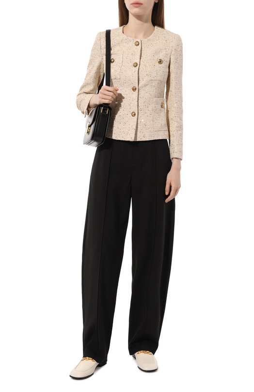 

Твидовый жакет Tagliatore 0205, Кремовый