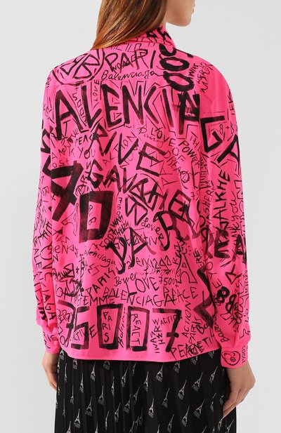 Блузка BALENCIAGA розового цвета по цене 96600 руб., арт. 596612/TGLT3, фото 4 Блузка BALENCIAGA, арт. 596612/TGLT3, фото 4
