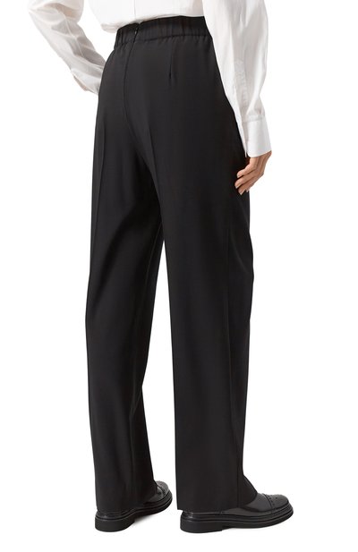 Шерстяные брюки DOLCE & GABBANA черного цвета по цене 95500 руб., арт. FTC6ZT/FUBAJ, фото 4 Шерстяные брюки DOLCE & GABBANA, арт. FTC6ZT/FUBAJ, фото 4